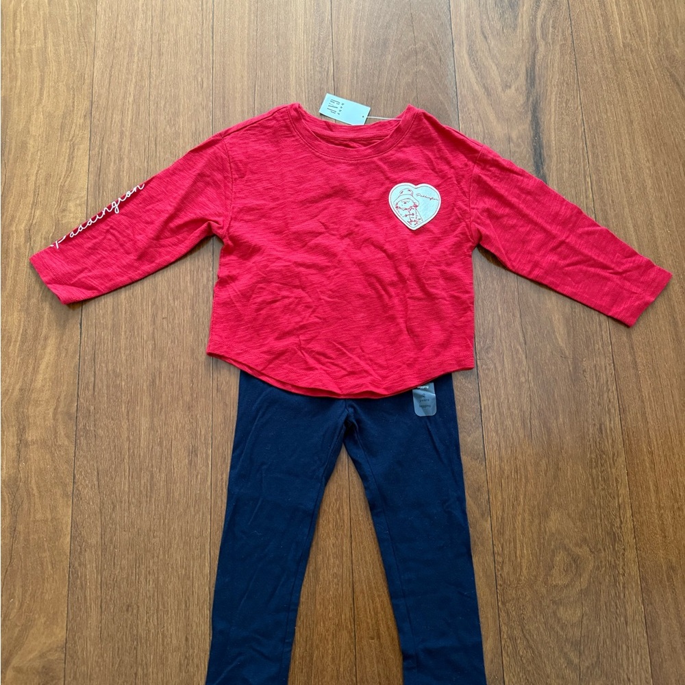 GAP Kids Red and Navy Paddington Bear Matching Set